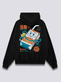 Jugo Daruma Sudadera con Capucha