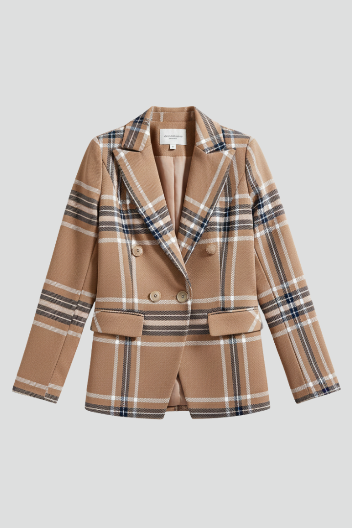 Blazer de mujer con solapas y acabado texturizado™
