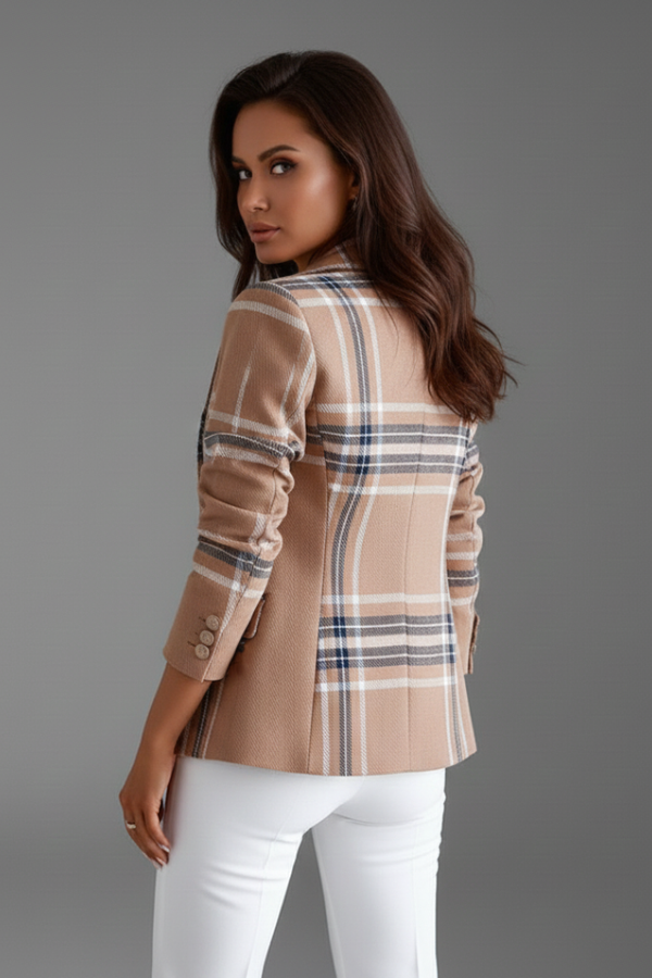 Blazer de mujer con solapas y acabado texturizado™