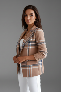 Blazer de mujer con solapas y acabado texturizado™