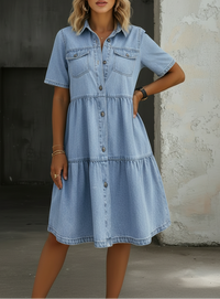 Sofía · Vestido Vaquero Desenfadado y Elegante