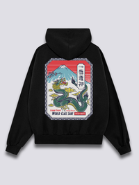 Dragón Sake Sudadera con Capucha