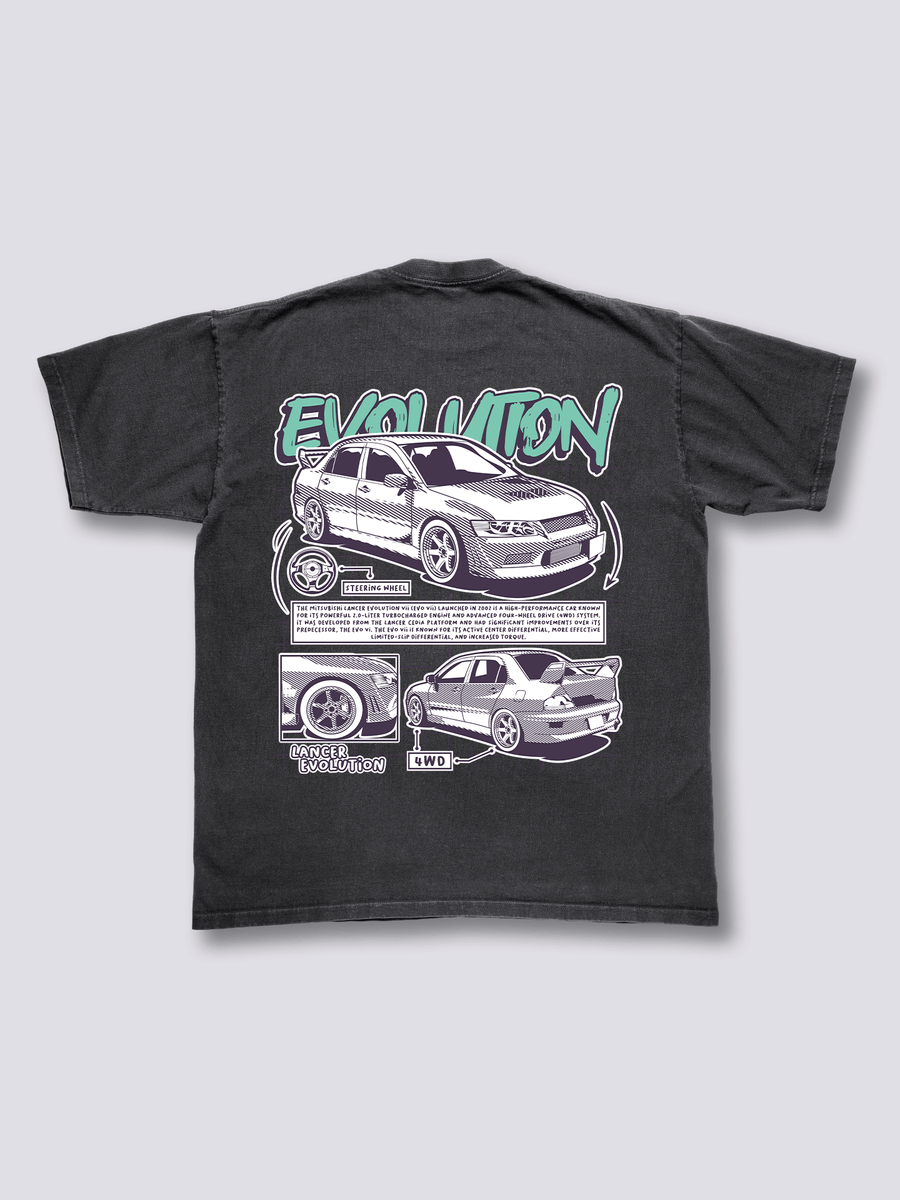 Evolución Camiseta Vintage
