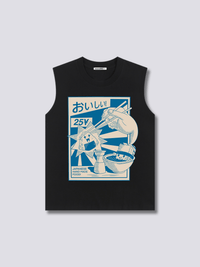 Estampado Frontal - Comida Camiseta sin Mangas