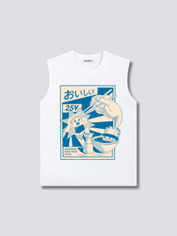 Estampado Frontal - Comida Camiseta sin Mangas