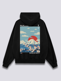 Flor de Fuji Sudadera con Capucha