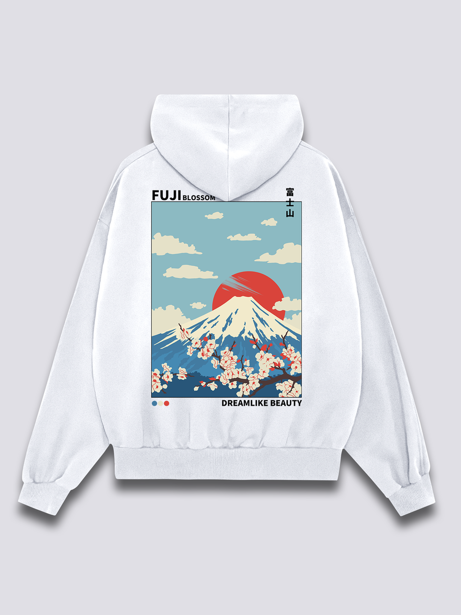 Flor de Fuji Sudadera con Capucha