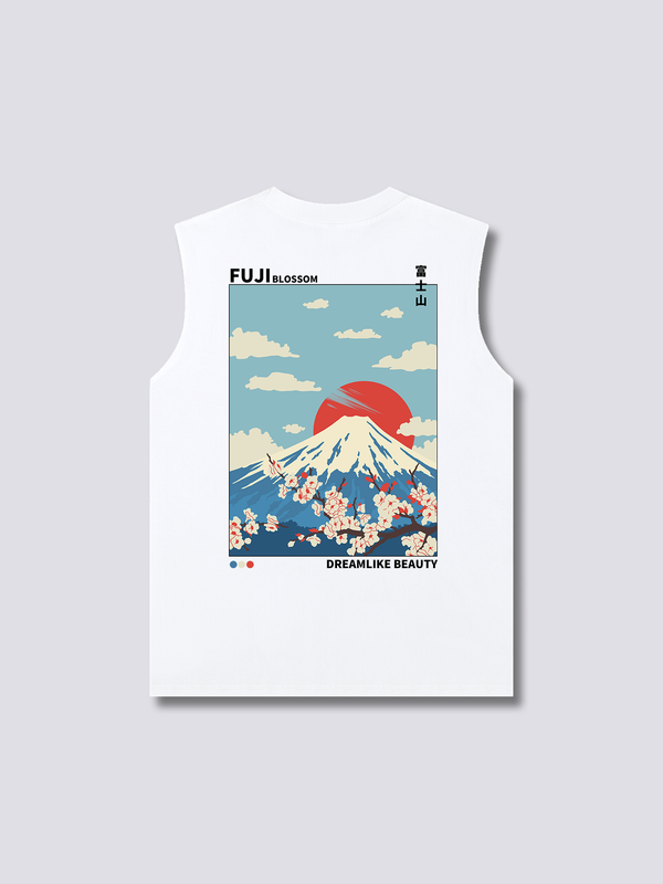 Flor de Fuji Camiseta sin Mangas