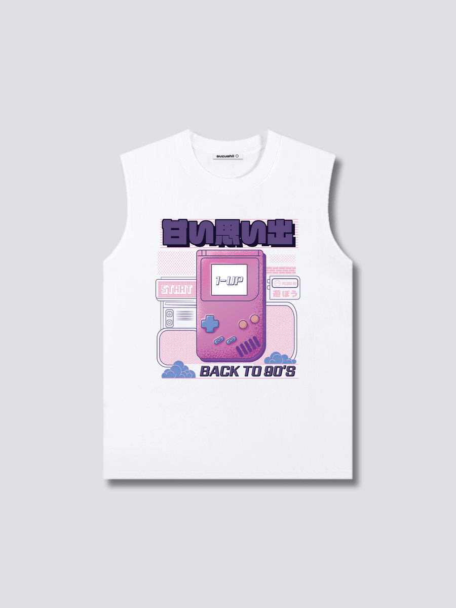 Estampado Frontal - Game Boy Camiseta sin Mangas
