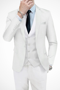 Dominic | Traje slim fit de tres piezas para hombre con solapa de muesca™