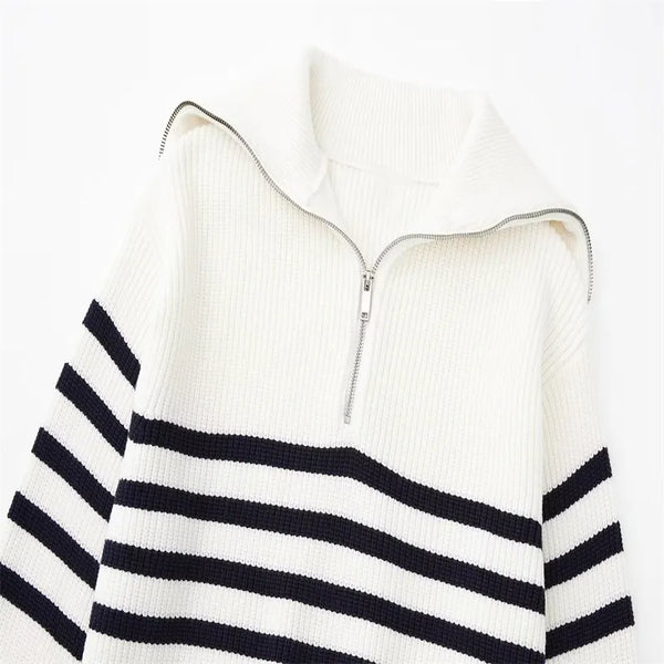 Brian · Jersey de Rayas con Cremallera
