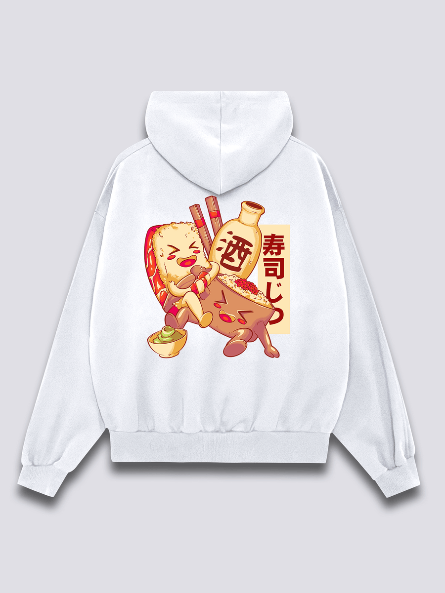 Happy Sushi Sudadera con Capucha