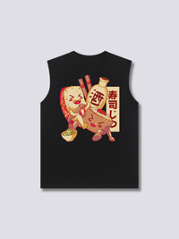 Happy Sushi Camiseta sin Mangas