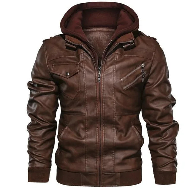 Laurent Monaco · Chaqueta de Cuero Heritage