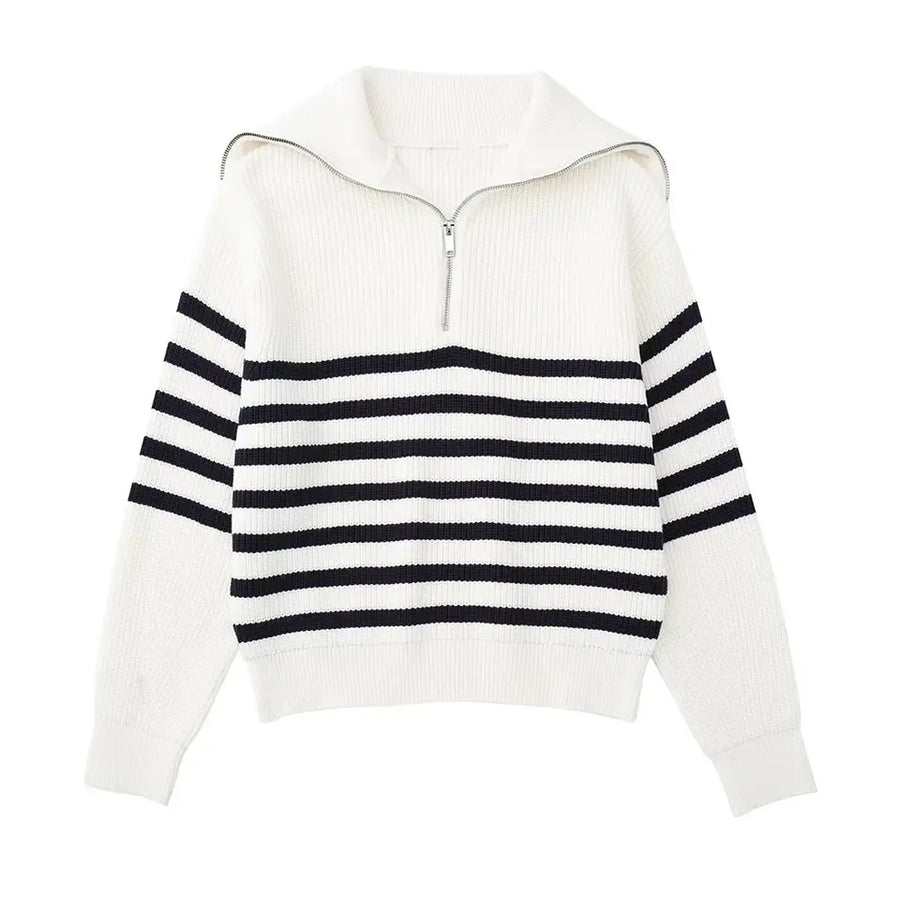 Brian · Jersey de Rayas con Cremallera