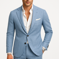 Traje Slim Fit de Dos Piezas con Bolsillo de Pecho