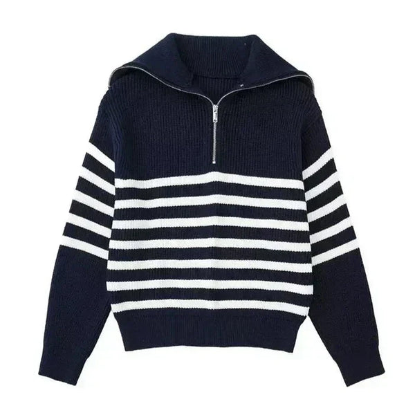 Brian · Jersey de Rayas con Cremallera