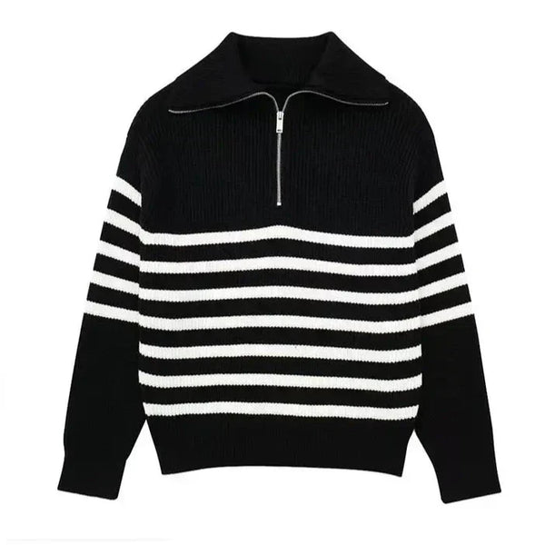Brian · Jersey de Rayas con Cremallera