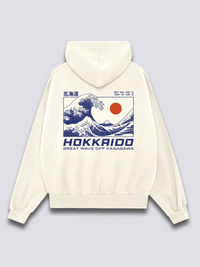 Ola de Hokkaido Sudadera con Capucha