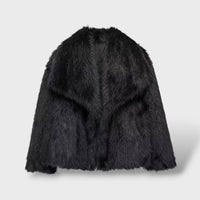 Chaqueta de Pelo Sintético de Lujo para Mujer