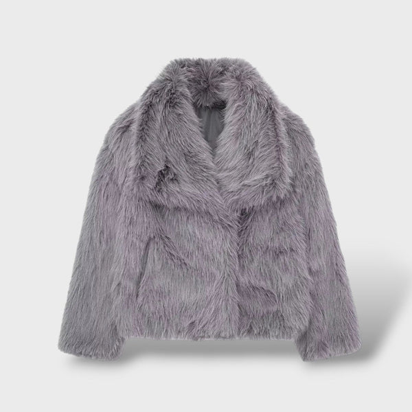 Chaqueta de Pelo Sintético de Lujo para Mujer