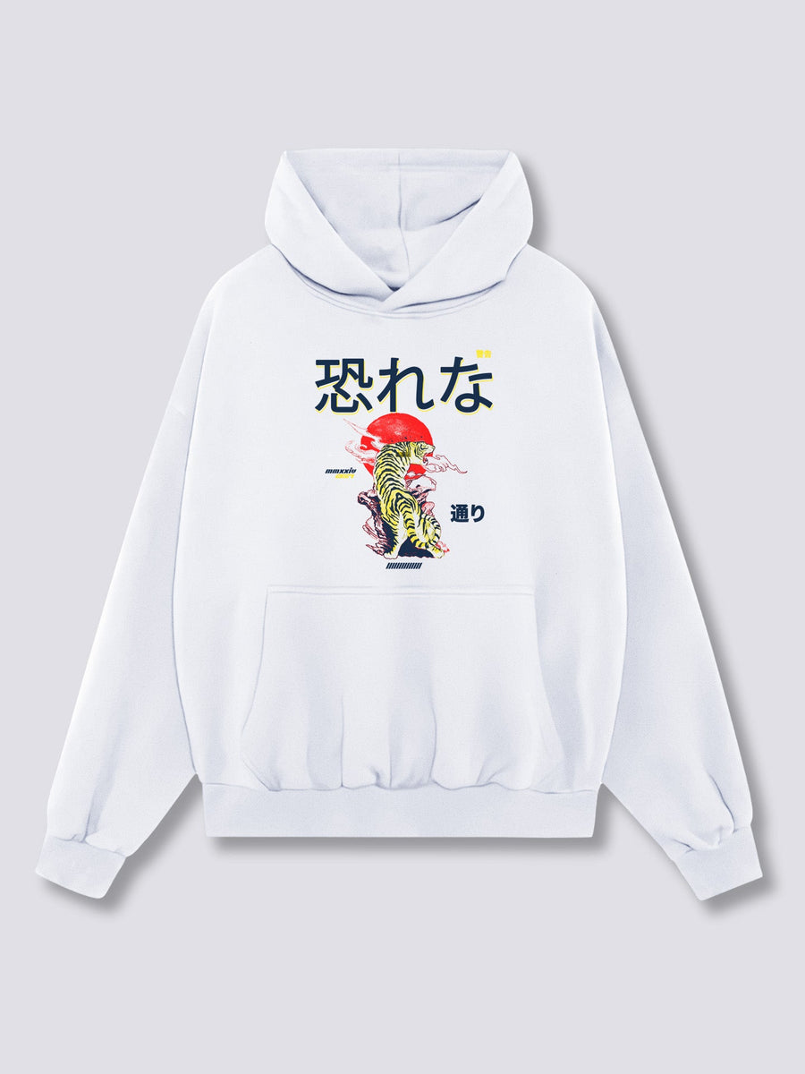 Estampado Frontal - Japón Tigre Sudadera con Capucha