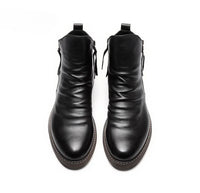 Bernardo Cavallino · Botas de Cuero con Detalle Cosido