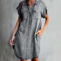 Eleni · Vestido Vaquero con Botones
