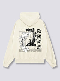 Ying Yang Koi Sudadera con Capucha