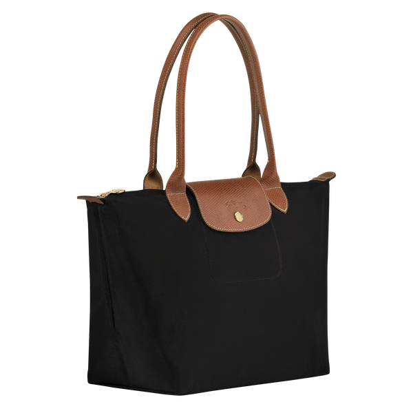 Shopper Plegable – Negro (Herrajes Dorados)