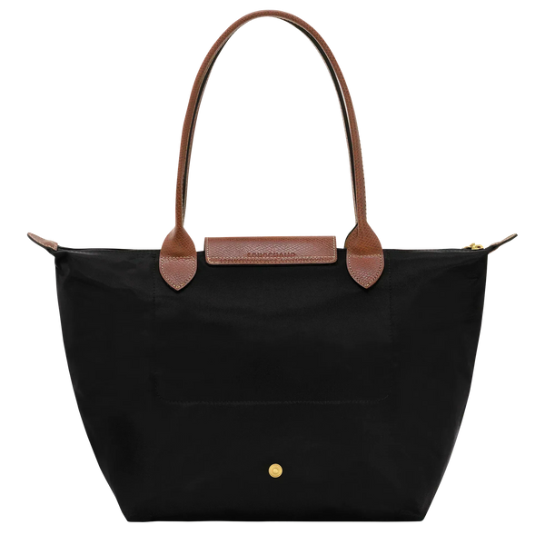 Shopper Plegable – Negro (Herrajes Dorados)