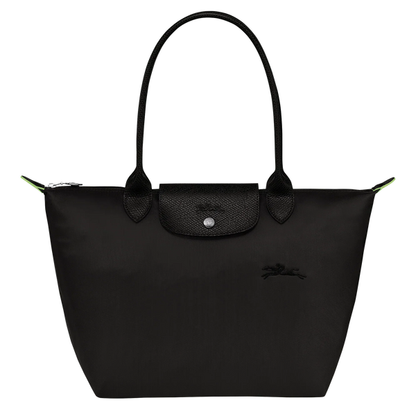 Shopper Plegable – Negro (Herrajes Plateados)
