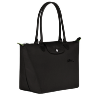 Shopper Plegable – Negro (Herrajes Plateados)