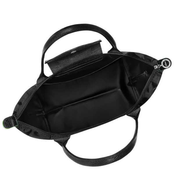 Shopper Plegable – Negro (Herrajes Plateados)