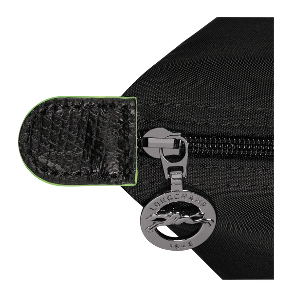 Shopper Plegable – Negro (Herrajes Plateados)
