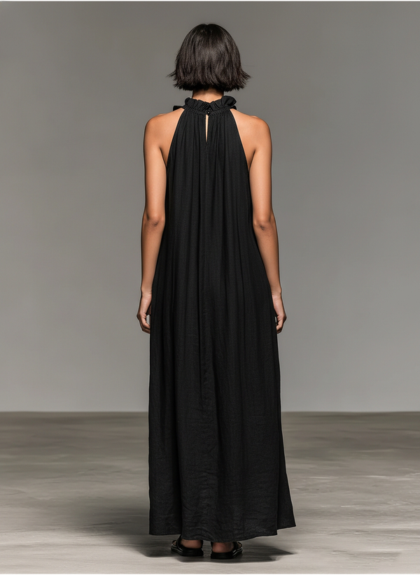 Lua · Vestido Largo con Bolsillos