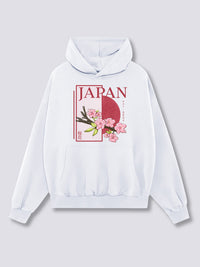 Estampado Frontal - Japón Sudadera con Capucha