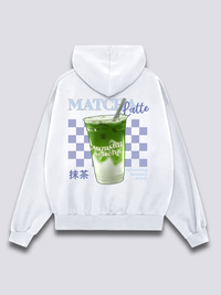Latte de Matcha Sudadera con Capucha