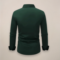 Camisa de Manga Larga con Cuello de Muesca Clásico