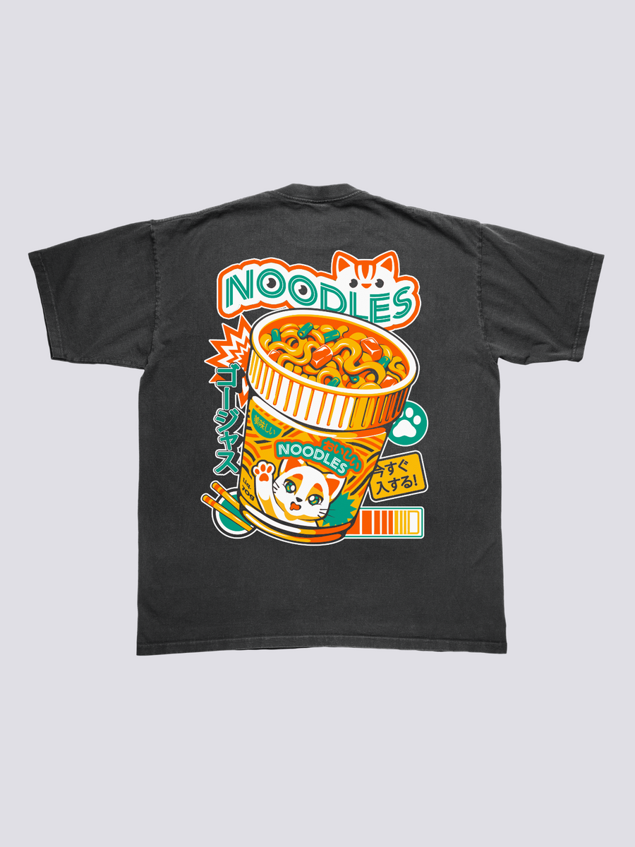 Neko Fideos Camiseta Vintage