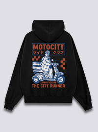 Moto Ciudad Sudadera con Capucha