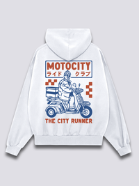 Moto Ciudad Sudadera con Capucha