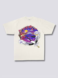 Estampado Frontal - Monte Fuji Grulla Camiseta
