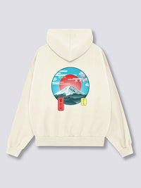 Monte Fuji Sudadera con Capucha