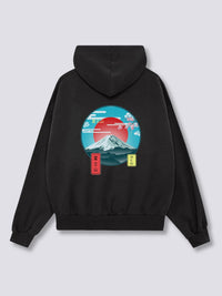 Monte Fuji Sudadera con Capucha