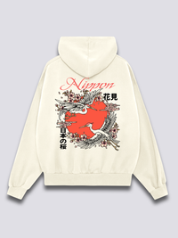 Nippon Grullas Sudadera con Capucha