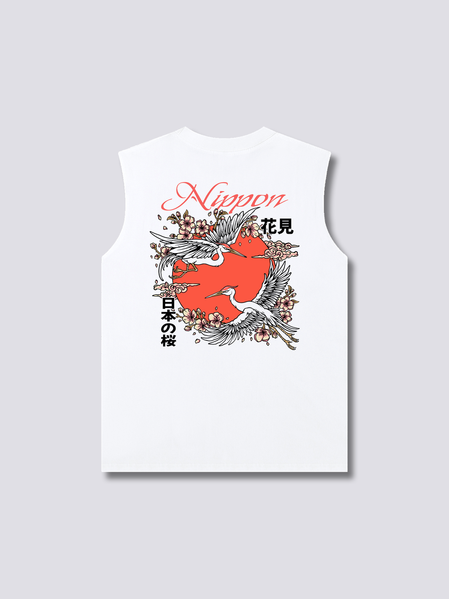 Nippon Grullas Camiseta sin Mangas