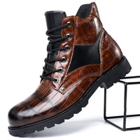 Dante Ferrara · Botas de Cuero Efecto Cocodrilo