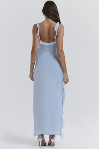 Amira Vestido Largo Azul Cielo