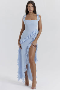 Amira Vestido Largo Azul Cielo